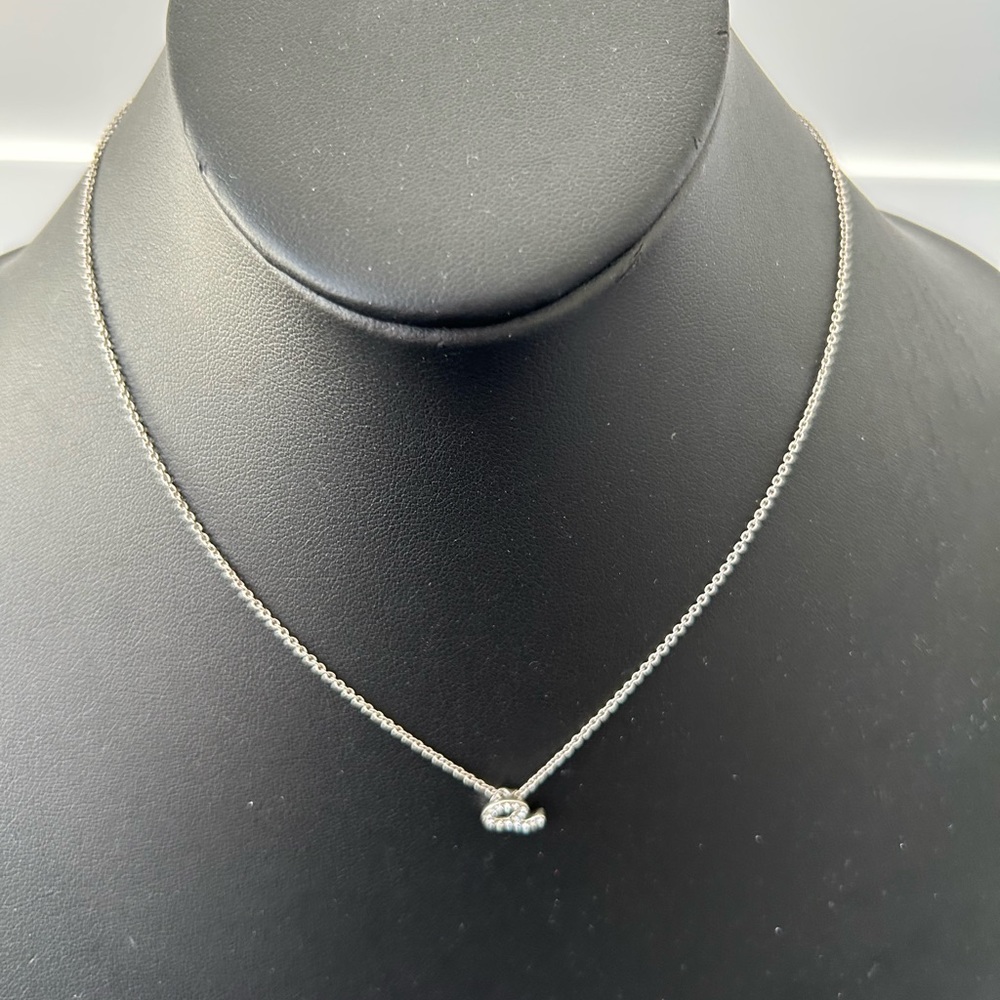 Nadri NWOT CZ Initial Necklace pendant